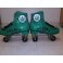 Money Green, White and Black Skates