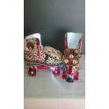 Leopard and Red Women Skates